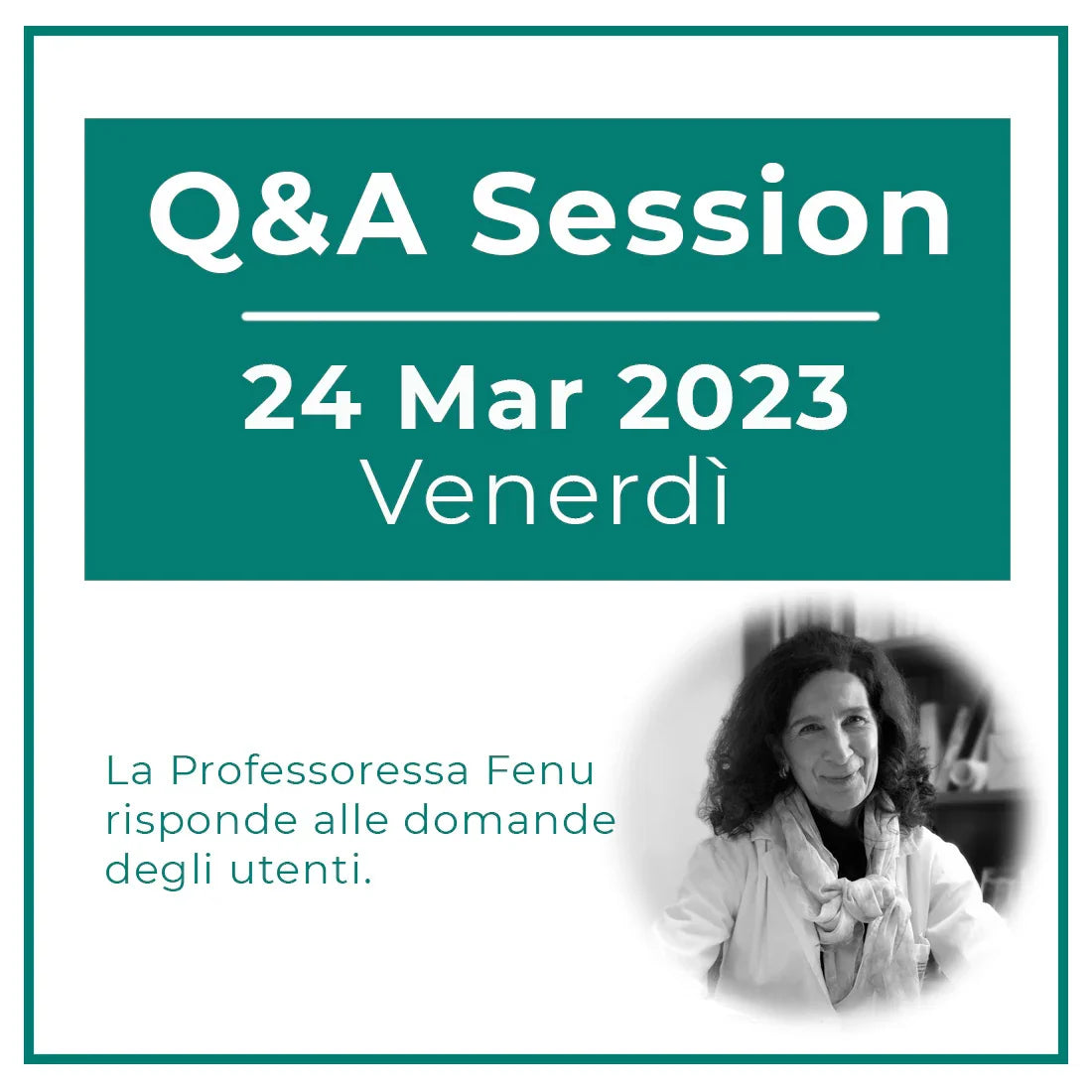 Sessione 4 di Q&A: Venerdì 24/3/2023