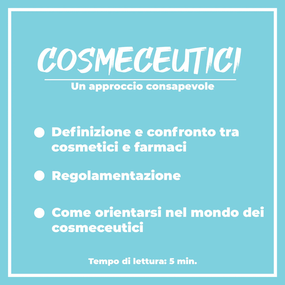 Cosmeceutici: un approccio consapevole.